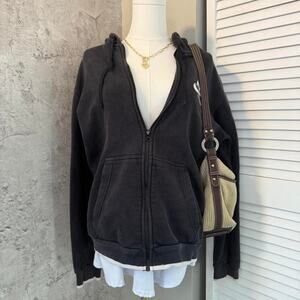 Black Nike Sportswear Zip-Up Hoodie
